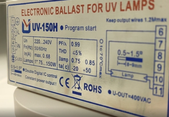 reator uvc 150H UV de 220V 150W para o reator de apoio da lâmpada de U810 Z1554