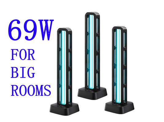 Luzes UVC matadoras de percevejos invisíveis 69 W para quartos de 60 metros quadrados