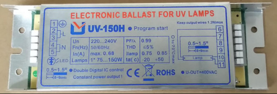 H dá forma ao reator eletrônico da lâmpada germicida para as lâmpadas UV 150W
