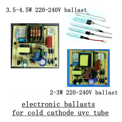 Tubo leve UVC germicida frio UV personalizado do bulbo 254nm do cátodo 3w