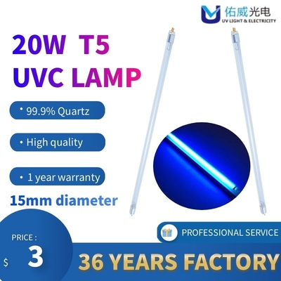 Da lâmpada UVC da desinfecção de G24T5L T5 T8 esterilização UV lateral dobro do tubo do diodo emissor de luz