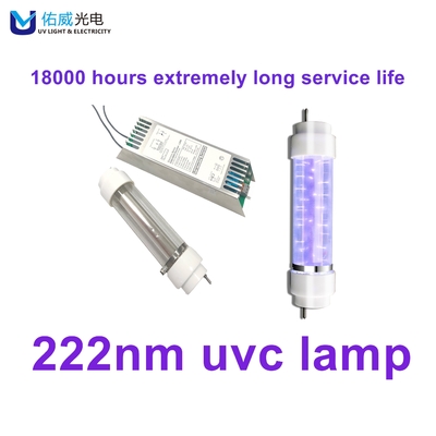 Da biologia UV da lâmpada 50w do hospital 222nm ultravioleta distante UVC inofensivo interno