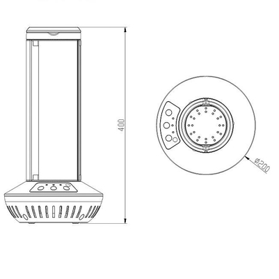 luz UVC germicida da esterilização do poder superior da desinfecção do purificador de ar 70w