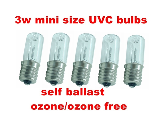 Lâmpada UV 10V 3W com luz UVC autobalastrada Desinfecção de armário de sapatos