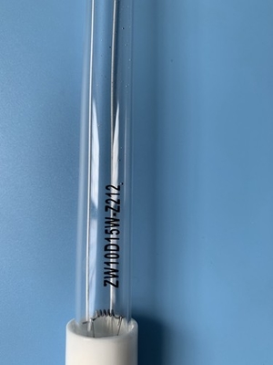 Os tubos leves UV do gás de desperdício de quartzo 10W 212mm matam a lâmpada UVC da desinfecção do ácaro