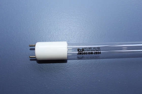 2 tubo leve UVC do tratamento da água da lâmpada bactericida UV do tubo de quartzo 75W T5 T8 dos pinos