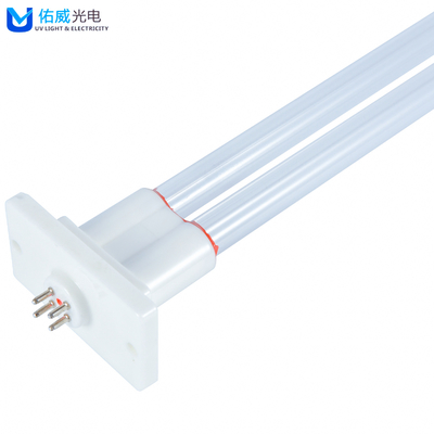 Lâmpada UV de amálgama 185nm em forma de U O3 de alto ozônio UVC óleo de decomposição
