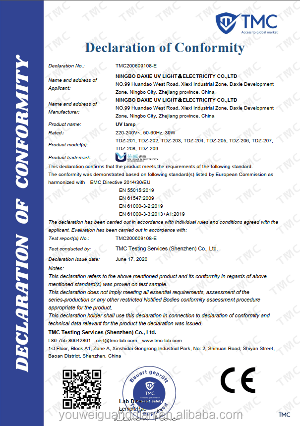 tubo conduzido uv ultravioleta T5 10W 15W 20W 30W 40W 24 da esterilização do bulbo da desinfecção das luzes da tubulação reta dobro uv do lado da lâmpada