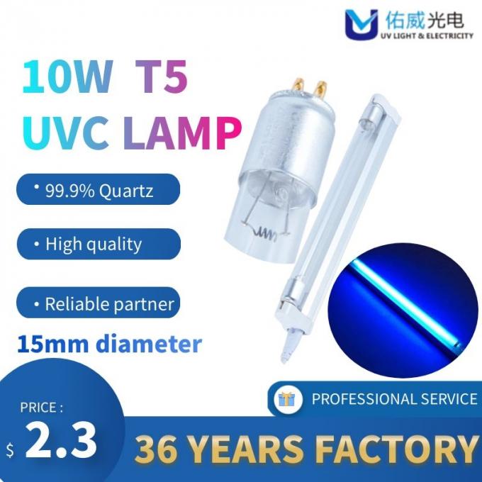 tubo conduzido uv ultravioleta T5 10W 15W 20W 30W 40W 1 da esterilização do bulbo da desinfecção das luzes da tubulação reta dobro uv do lado da lâmpada
