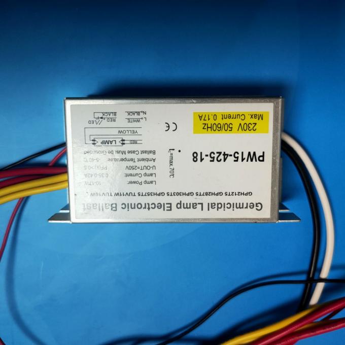 Reator eletrônico para reatores eletrônicos germicidas da lâmpada 15w da descarga clara UVC da alta intensidade da luz da desinfecção dos germes do vírus